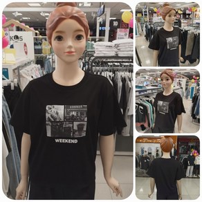 [에꼴리에] 24년 여름신상! #@가성비 좋은 포토프린트 반팔티~ 빠른배송@ 인기최고! 주니어 여아용! 단정하면서 멋스럽고 세련되며 시원하고 편안한 4부 포토 프린트 반팔티