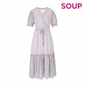 [숲(SOUP)] 25%쿠폰 SOUP 드롭 웨이스트 롱 원피스