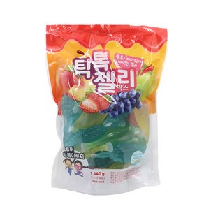 짜먹는틱톡젤리믹스 1440g 건영제과 딸기 복숭아 포도