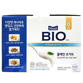 코스트코 매일 바이오 플레인 요거트 300g x 6개 + 아이스박스 요플레, 1.8kg, 1개