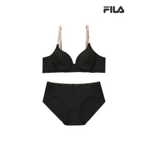 휠라 언더웨어 에센셜 프리미엄 블랙 브라 드로즈 세트 FI4BAE6661FBLK 2SKU