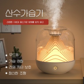 Megio LED 미니 가습기 데스크톱 사무실 가습기