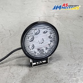 [6개월 AS 보증] LED 써치라이트 10~80V 화물차 작업등 후미등 안개등 / 9구 원형 확산형 (JMS-R27F), 1개