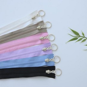 국내생산 25cm 3호 비슬론 플라스틱 지퍼 6종 C0, 블랙