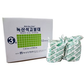 녹산석고붕대 3인치, 12롤, 1개