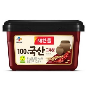 해찬들 국산 고추장, 1kg, 2개