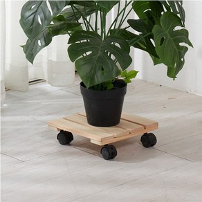 코시나 편백나무 이동식 화분받침대 사각 26cm, 없음, 1개