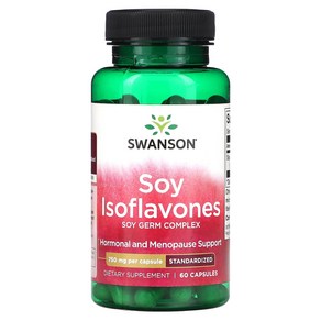 Swanson 대두 이소플라본 750mg 캡슐 60정, Swanson 대두 이소플라본 750..., 1개