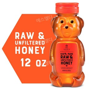 네이처네이트 awhoney 순수 여과되지 않은 꿀 910g, 340g, 1개