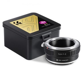 KnF NIK F-E 렌즈 어댑터 니콘 Ai 렌즈 - 소니 E 바디 (뒤캡옵션) Nikon F lens to Sony E adapte (E cap option), NIK-NEX 어댑터, 1개