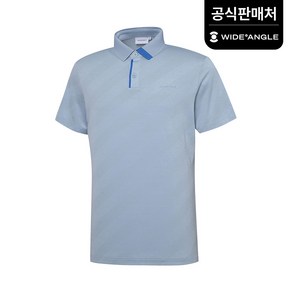 [와이드앵글 공식] [골프] 남성 CO 오블리크 자카드 폴로 티셔츠 M WMM23224GB