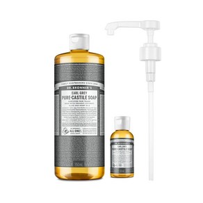 닥터브로너스 캐스틸 솝 950ml+60ml+펌프 세트 12종 택1