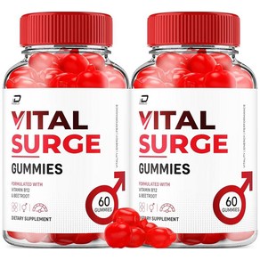 Vital Suge 남성용 젤리 - VitalSuge + ACV 사이다 식초 1000MG Gummies 리뷰 비타민(2팩 120개), Vital Suge 남성용 젤리 - VitalSug, 2개