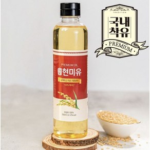 시장쏙 프리미엄 100% 현미유, 500ml, 1개