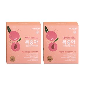 타이거마마 고향 아이스티노 복숭아, 2개, 16g, 40개입