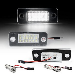 아우디 A8 D3 S8 콰트로 4E 2002-2010 자동차 후면 화이트 LED 번호판 라이트 번호 램프 OEM 4E09430214E09