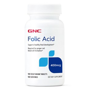 GNC Folic Acid 엽산 400MG 100정