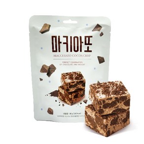 쫀득쿠키 마키아또코코아누가크리스피 설화병 누가크런치 꾸덕쿠키, 1개, 80g