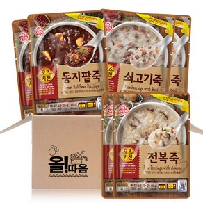 올따옴 오뚜기 오즈키친 죽 기획세트 (전복죽+쇠고기죽+동지팥죽)2개씩, 450g, 1개