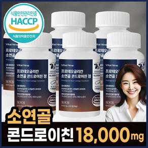 소연골 콘드로이친 1200 프로테오글리칸 식약청 HACCP인증 웰큐미업, 60정, 6개