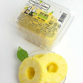 프레쉬팜 골드 파인애플 링형 1kg(500g+500g) 올바른농장 간편 조각과일, 2개, 500g