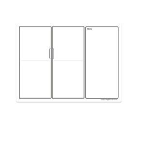 마그보드 냉장고를 부탁해 고무자석 화이트보드, W 400mm x L 300mm x T 0.6mm