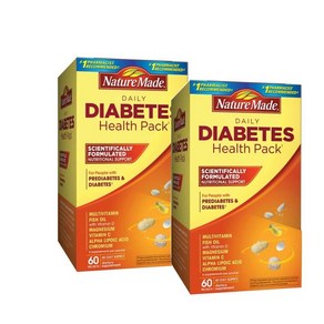 네이처메이드 다이아비츠 멀티비타민 헬스팩 (6정x60포입 60일분) Natue Made Diabetes Health Pack, 2개, 60정