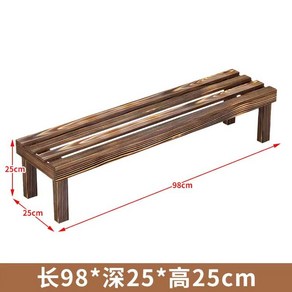 나무 벤치 공원 카페 가든 산책로 광장 야외용 테라스 원목 쉼터, 98x25x25