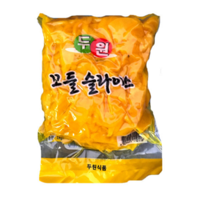 [31마켓] 이엔푸드 슬라이스 단무지 1kg 알밥 통 꼬들 일식