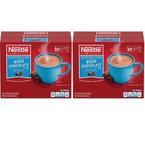 미국직구 Nestle 네슬레 리치 초콜릿 핫 코코아 핫초코 믹스 무설탕 8g 30입 2박스, 240g, 30개입, 2개