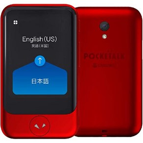 POCKETALK S (포켓 토크) 번역기 통신 2 년 포함 레드 PTSGR