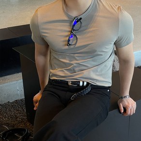[남자다잉] 제카 에어 머슬핏 스판 쫀쫀 반팔 티셔츠