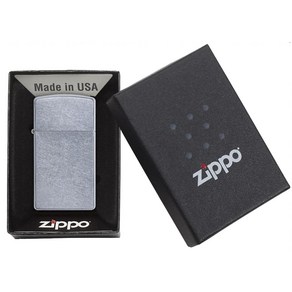 지포라이터 슬림 스트리트 크롬 Zippo 1607