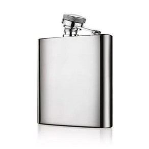 [레이저 각인] 스테인리스 힙 플라스크 포켓 위스키 술통, 6oz 180ml, 1개