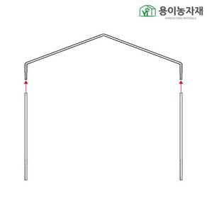 용이농자재 25mm 간편 조립식 서까래 폭 4m (일반용), 1개