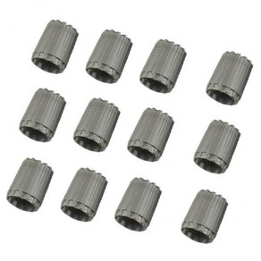 GHSHOP 3-10pack 12 조각 TPMS 표준 밸브 그레이 용 휠 타이어 밸브 스템 캡, 3개, 회색, 나일론, 회색, 10개