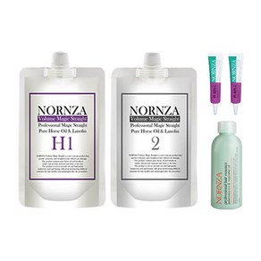 노른자 볼륨매직약 파마약 일반모 H200 1제200g 2제200g + 헤어에센스 150ml 1개 + 헤어앰플 퍼플 13ml 2개 세트