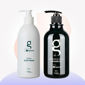 그래핀 소리소 헤어앤바디 2종세트(샴푸 500ml 1개+바디워시 500ml 1개), 1세트