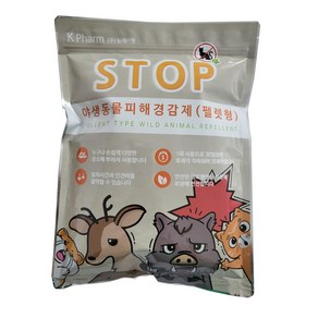 야생동물피해경감제(펠렛형)1kg 멧돼지 고라니 노루 야생동물 기피제 농작물 과수원 산소 피해감소제, 1개, 1개입