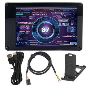 3.5인치 480x320 IPS LCD 모니터 디스플레이 AIDA64 USB 디스플레이 서브스크린 지원 RGB 호흡 조명이 있는 Raspberry Pi