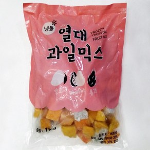 푸드마을 냉동과일 과일3종 열대과일믹스 500g 1kg, 1개, 과일3종 1kg