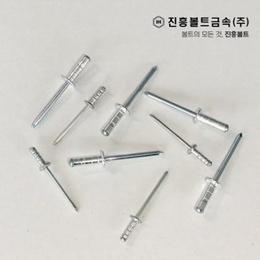 블라인드 리벳 브라인드 리베트 (알루미늄 스텐) 봉지 판매, 200개, 1.알루미늄, 3.2X8=200EA