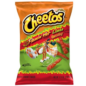 치토스 크런치 플레이밍 핫 레몬 240.9g Cheetos Cunchy Flamin Hot Limon, 1개