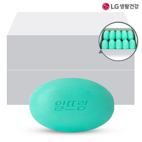 LG생활건강 알뜨랑비누 130g 그린 화이트 목욕비누, 20개