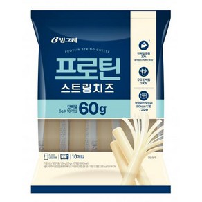 프로틴 스트링치즈 빙그레 20gx10개 빙그레 냉장, 1개, 200g