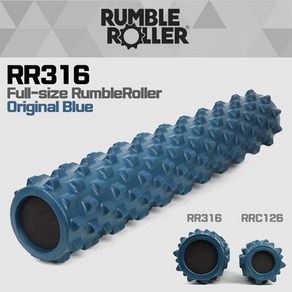 [RumbleRolle] 풀사이즈럼블롤러오리지널블루 RR316 78cm 원형필라테스마사지폼롤러, 블루