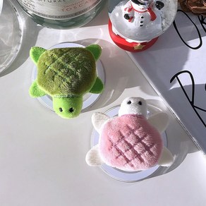 아쿠세샵 맥세이프 그립 톡홀더 자석 핸드폰 거치대 거북이 인형 스마트톡, 1개, 핑크 (일반스마트톡)