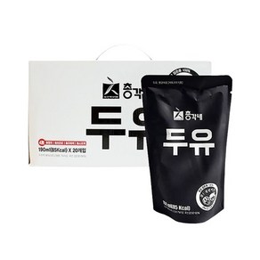 총각네 무가당두유 20봉(20봉x190ml X 1박스), 190ml, 20개