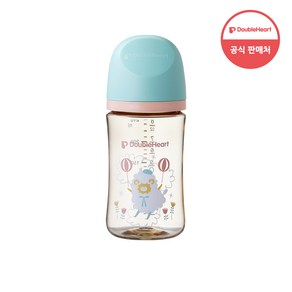 더블하트 모유실감 3세대 PPSU 하늘을날꼬양 240ml 젖꼭지포함/M/3개월~, 1개