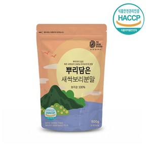 뿌리까지 담은 새싹보리분말 100% 500g 뿌리까지 갈아넣은 새싹보리 무농약 수경재배, 1개